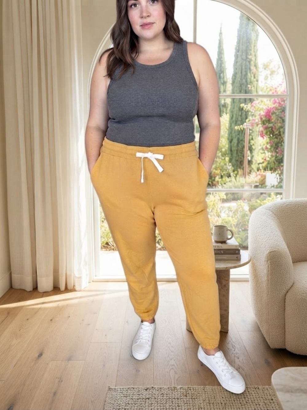 NWT Colsie Women's Plus Size Lounge
Jogger Pants in Amber Sun (Yellow) size 3X.